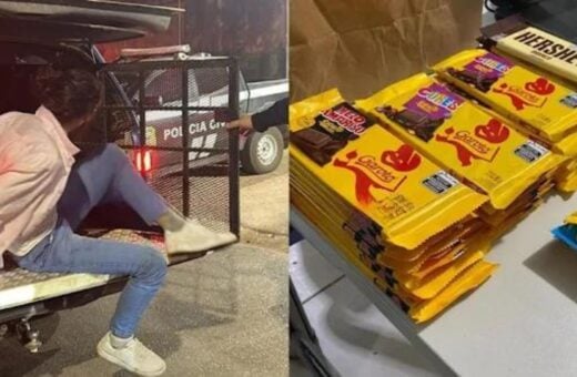 Homem é preso por furtar barras de chocolate em loja Americanas