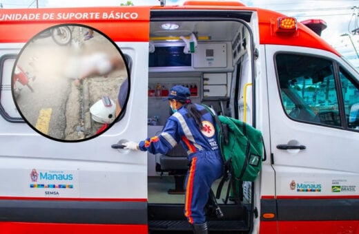 Idosa é atropelada por motociclista na Zona Oeste em Manaus