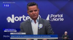 Segundo bloco de entrevista tem perguntas com temas sorteados - Foto: Geovanni Pereira/TV Norte Tocantins