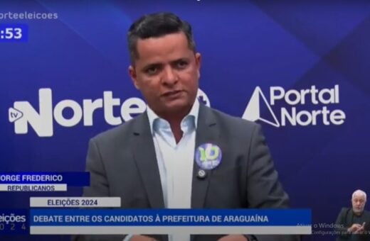 Segundo bloco de entrevista tem perguntas com temas sorteados - Foto: Geovanni Pereira/TV Norte Tocantins