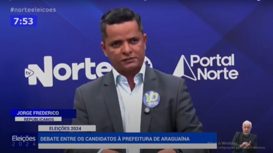 Segundo bloco de entrevista tem perguntas com temas sorteados - Foto: Geovanni Pereira/TV Norte Tocantins