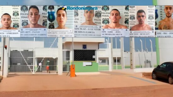 Nove detentos cerram as grades e fogem de presídio em RO