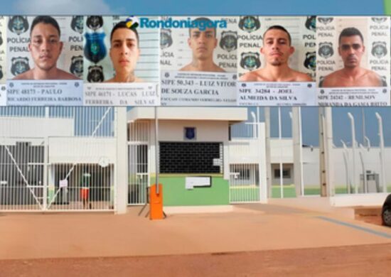 Nove detentos cerram as grades e fogem de presídio em RO