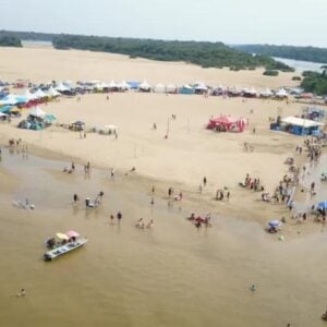 O tiroteio deixou um morto e dois feridos durante o Festival de Praia de Rondônia. Foto: Reprodução Internet