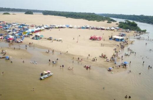 O tiroteio deixou um morto e dois feridos durante o Festival de Praia de Rondônia. Foto: Reprodução Internet