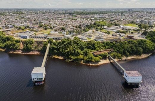 Imagem mostra Rio Negro, no Amazonas.