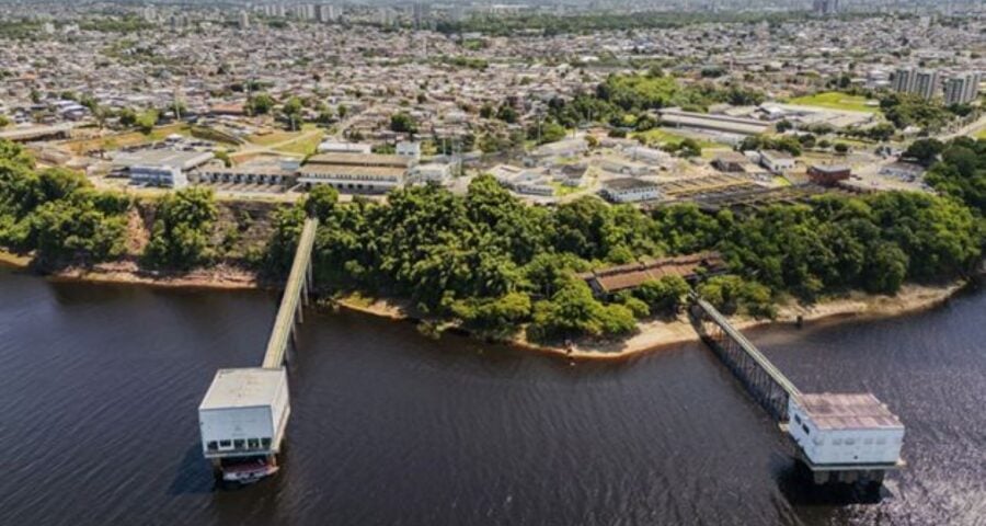 Imagem mostra Rio Negro, no Amazonas.