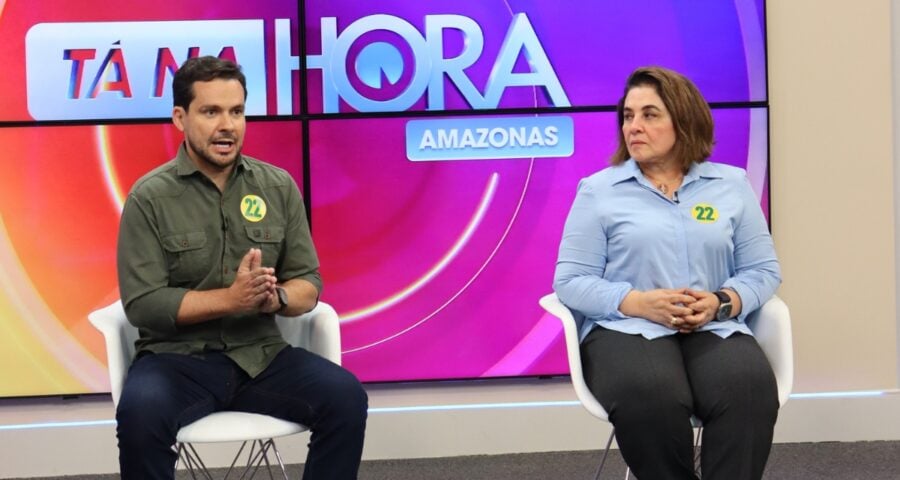 Alberto Neto afirma que a esqueda política governa mais para ricos do que para pobres no quadro "E Essa Dupla" da TV Norte Amazonas. Foto: Francisca Brito/GNC