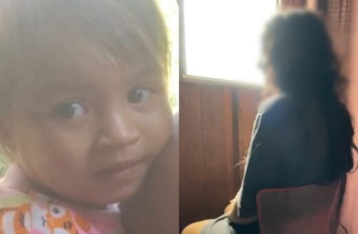 A mãe, extremamente fragilizada, contou à equipe de reportagem que, no momento em que se deu conta de que a sua filha havia sumido da canoa - Foto: Reprodução