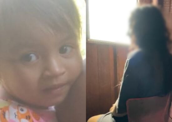 A mãe, extremamente fragilizada, contou à equipe de reportagem que, no momento em que se deu conta de que a sua filha havia sumido da canoa - Foto: Reprodução