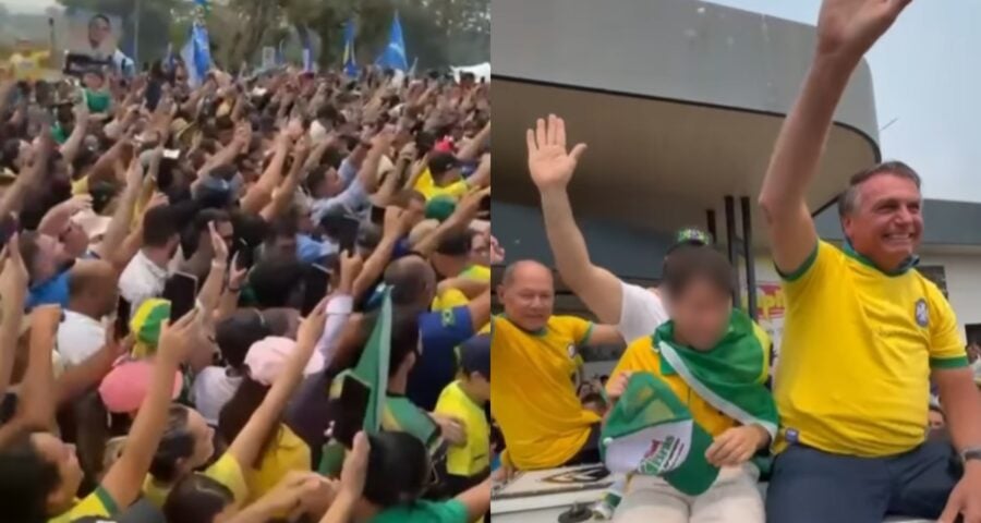 Bolsonaro chegou em Rondônia nesta quarta-feira (25). Foto: Reprodução Instagram