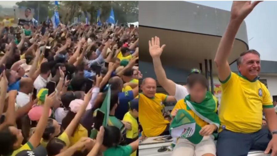 Bolsonaro chegou em Rondônia nesta quarta-feira (25). Foto: Reprodução Instagram