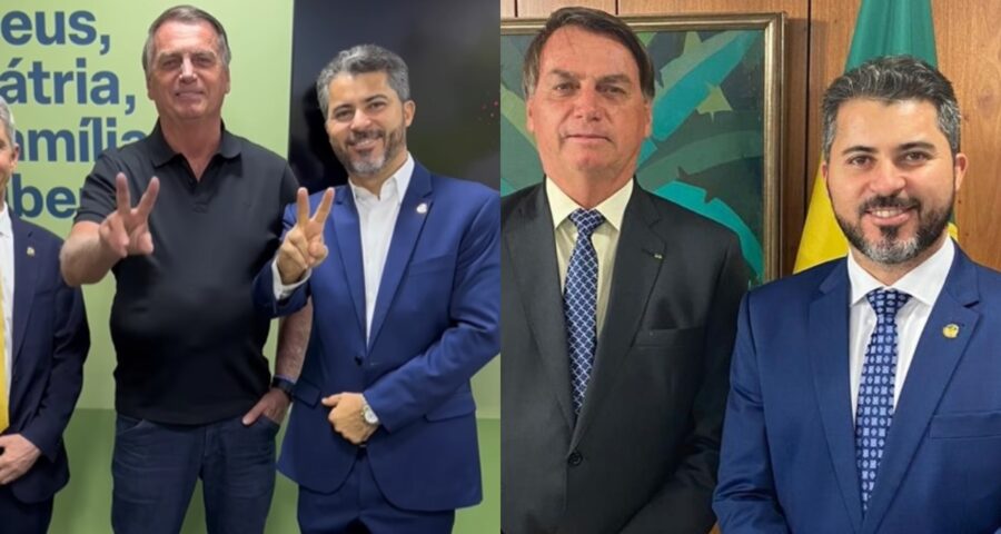 O presidente do PL no estado, Marcos Rogério, divulgou a agenda política de Bolsonaro nas redes sociais. Foto: Reprodução Instagram