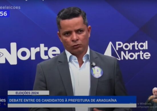 Candidato concluiu entrevista deixando suas considerações finais - Foto: Reprodução/TV Norte Tocantins