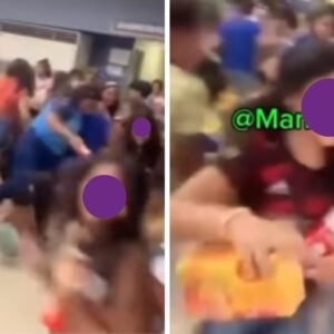 Crianças saqueiam supermercado em Manaus - Foto: Reprodução/Redes sociais