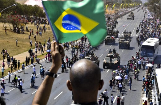 Desfile de 7 de setembro, na Esplanada dos Ministérios, em Brasília.