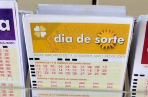 Volante de aposta da Dia de Sorte