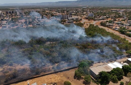 Incêndio começou ainda na noite da terça-feira (10) em Palmas - Foto: Divulgação / Ezequias Peixoto