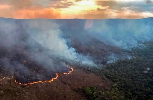 Incêndios na Chapada dos Veadeiros, perto de Brasília, destroem o cerrado