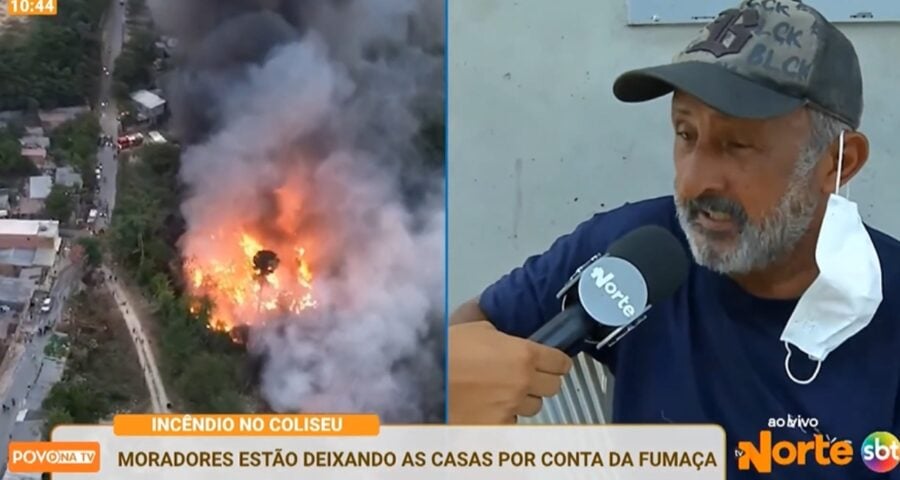 Incêndio em Manaus - Foto: Reprodução/TV Norte