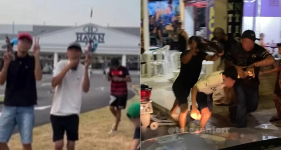 Jovem usou armas de bolinha de gel na Havan em Manaus - Foto: Reprodução/Redes Sociais