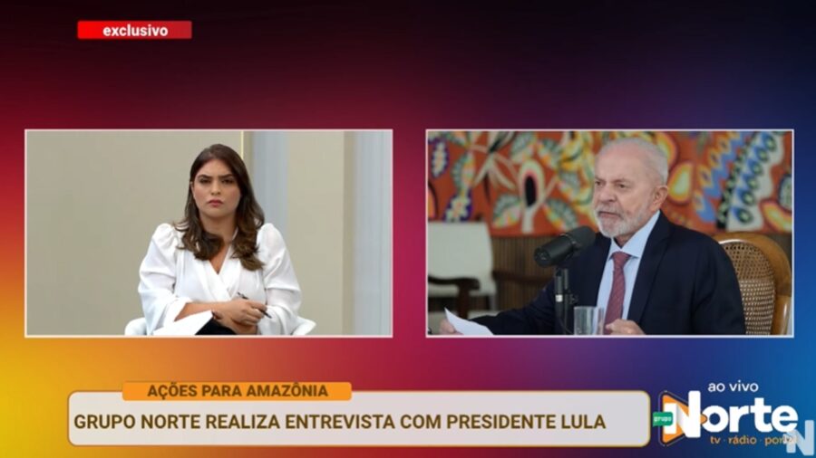 Lula conversa com a rádio Norte FM em Manaus - Foto: Reprodução/TV Norte