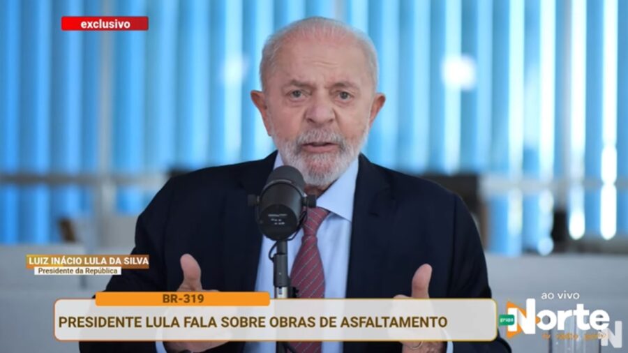 Lula fala sobre a BR-319 durante entrevista à Norte FM - Foto: Reprodução