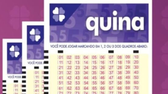 Quina de hoje, quarta-feira (04/09), concurso 6525; prêmio chega a R$ 10,3 milhões Imagem: Divulgação/ Loterias Caixa