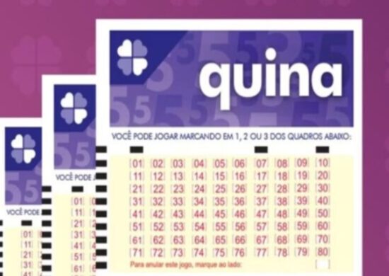 Quina de hoje, quarta-feira (04/09), concurso 6525; prêmio chega a R$ 10,3 milhões Imagem: Divulgação/ Loterias Caixa