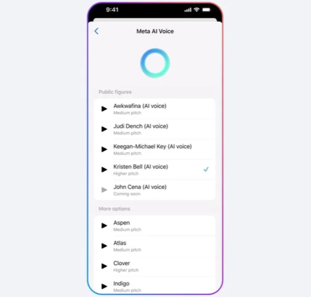 IA da Meta terá vozes de celebridades