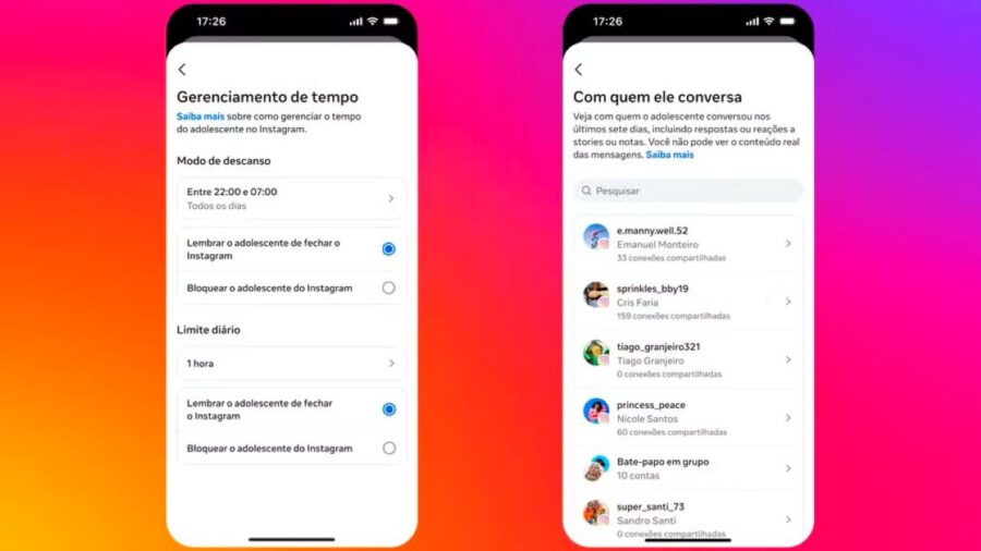 'Conta adolescente' do Instagram chegará ao Brasil em janeiro de 2025. Foto: Meta/Divulgação