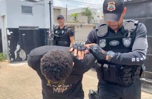 Homem foi preso cerca de seis após homicídio em Araguaína - Foto: DICOM/SSP TO