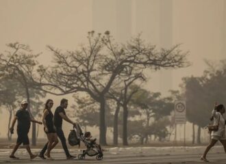 O clima seco e a baixa umidade do ar favorecem a propagação do fogo - Foto: Marcelo Camargo/Agência Brasil