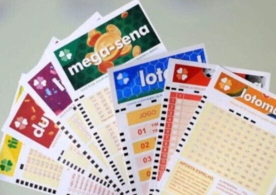 Cartelas de jogos da loteria