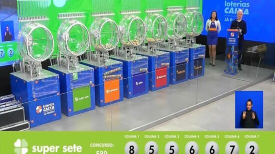 Super Sete de hoje, segunda-feira (02/09), concurso 591; prêmio chega a R$ 700 mil