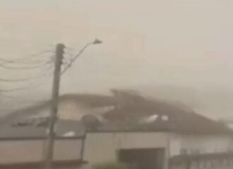 Tempestade de areia em Manicoré - Foto: Reprodução/WhatsApp