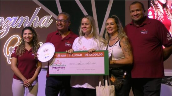 Vencedores dos primeiros lugares receberam R$ 12 mil em dinheiro - Foto: Reprodução/TV Norte Tocantins