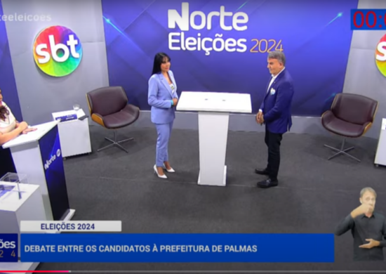 Candidatos participaram do debate da TV Norte Tocantins nesta segunda-feira (21) - Foto: Reprodução/TV Norte Tocantins