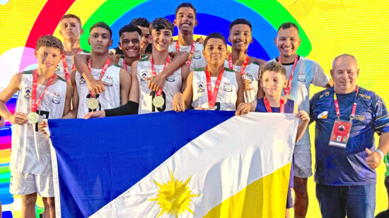 Time masculino de voleibol conquistou a medalha de ouro na Série Cobre - Foto: Seduc/Governo do Tocantins