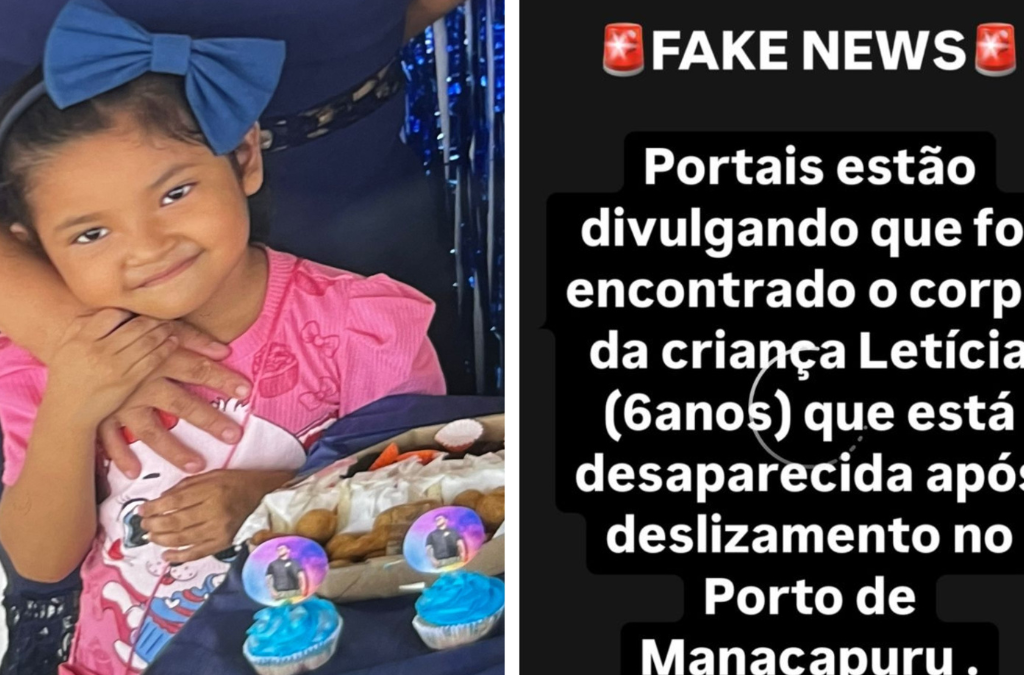 Familiares de criança são vítimas de fake news após tragédia em Manacapuru - Foto: Reprodução