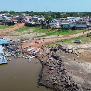 rio Amazonas em Itacoatiara também sofre com a seca - Foto: Divulgação