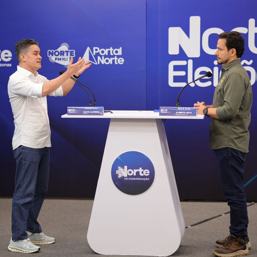 TV Norte promoveu o primeiro debate para o segundo turno de Manaus, entre David Almeida e Alberto Neto