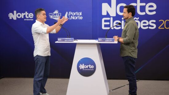 TV Norte promoveu o primeiro debate para o segundo turno de Manaus, entre David Almeida e Alberto Neto