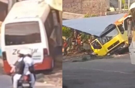 Motorista de micro-ônibus perde controle e invade casa