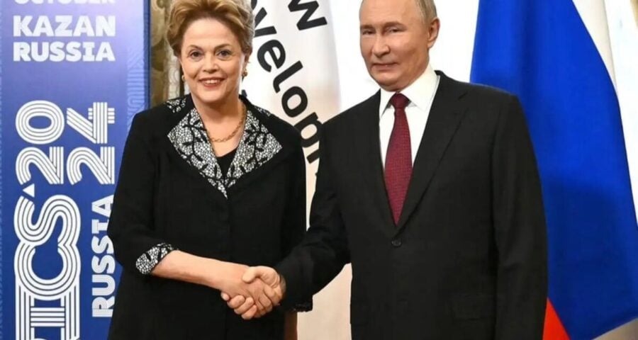 Putin se reúne com Dilma Rousseff no primeiro dia da cúpula dos Brics. Foto: @dilmarousseff