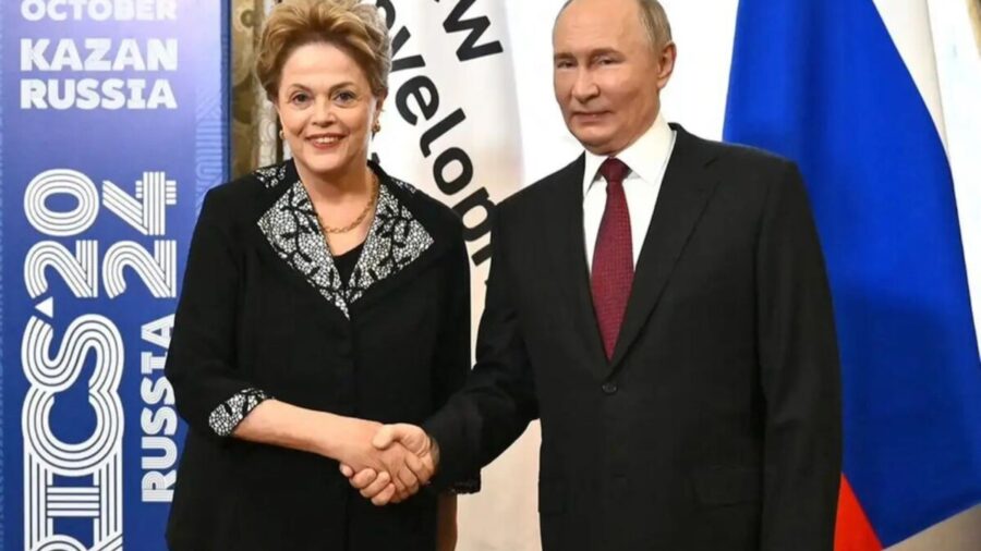 Putin se reúne com Dilma Rousseff no primeiro dia da cúpula dos Brics. Foto: @dilmarousseff