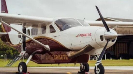 Avião que caiu em Paraibuna (SP)é um modelo EMB-121A1, da Embraer. Foto: Reprodução