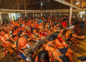 Fórum Yanomami em Roraima. - Foto: Fabrício Marinho/Platô Filmes/ISA