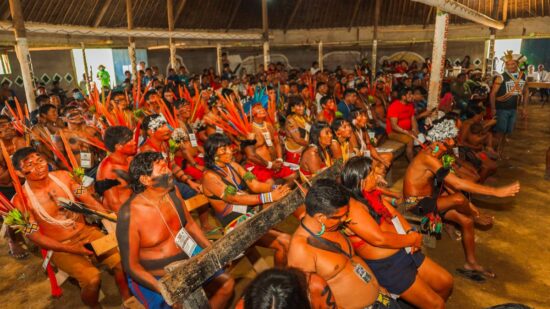 Fórum Yanomami em Roraima. - Foto: Fabrício Marinho/Platô Filmes/ISA