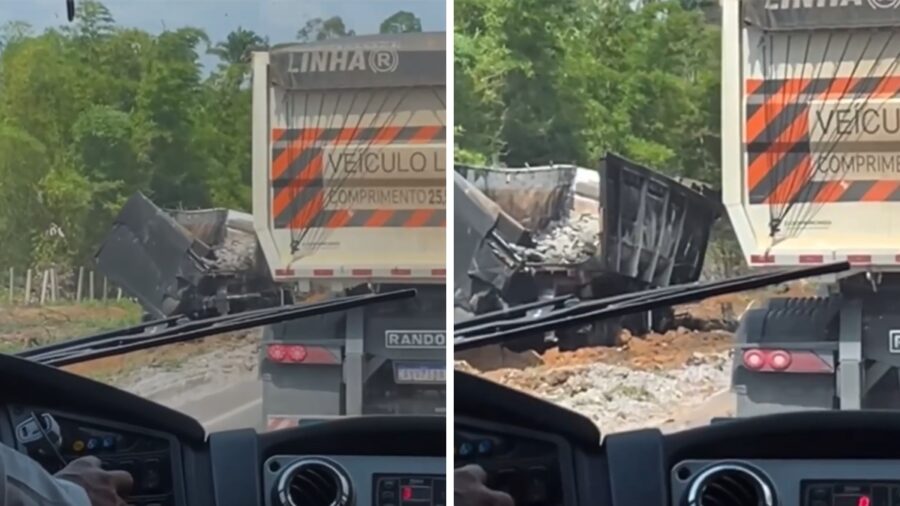 Trecho da BR-364 é liberado após grave acidente. Foto: Reprodução